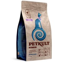PETKULT Adult Care Sterilised, Rață, hrană uscată pisici sterilizate, 2kg - 2