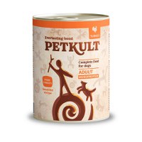 PETKULT Monoprotein Sensitive, Curcan şi Cartof, conservă hrană umedă monoproteică fără cereale câini, 800g - 1