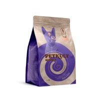 PETKULT Probiotic Care Hair & Skin, Somon și Păstrăv, hrană uscată fără cereale pisici, piele & blană, sistem digestiv, 400g - 2