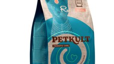 PETKULT Probiotic Care Sensitive, Somon și Curcan, hrană uscată fără cereale pisici, sistem digestiv, 2kg