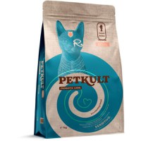 PETKULT Probiotic Care Sensitive, Somon și Curcan, hrană uscată fără cereale pisici, sistem digestiv, 7kg - 1