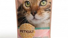PETKULT Sterilised, Iepure, hrană umedă fără cereale pisici PETKULT Sterilised, Iepure, plic hrană umedă fără cereale pisici, 100g