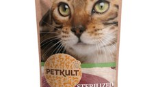 PETKULT Sterilised, Rată, plic hrană umedă fără cereale pisici, 100g