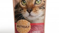 PETKULT Vită, plic hrană umedă fără cereale pisici, 100g