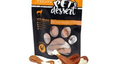 PET'S DESSERT Drumsticks, XS-XL, Pui, punguță recompense fără cereale câini, 80g