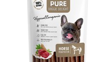 PET'S DESSERT Pure Doggie Delight Hypoallergenic, XS-XL, Cal, punguță recompense monoproteice fără cereale câini, alergii, 80g