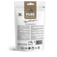 PET'S DESSERT Pure Doggie Delight Hypoallergenic, XS-XL, Cal, punguță recompense monoproteice fără cereale câini, alergii, 80g - 3