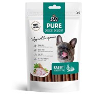 PET'S DESSERT Pure Doggie Delight Hypoallergenic, XS-XL, Iepure, punguță recompense monoproteice fără cereale câini, alergii, 80g - 1