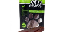 PET'S DESSERT Soft Strip, XS-XL, Rață, punguță recompense fără cereale câini, 80g