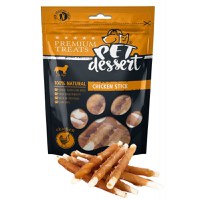 PET'S DESSERT Stick, XS-XL, Pui, punguță recompense fără cereale câini, 80g - 2