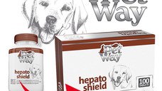 PETWAY Hepato Shield, XS-XL, supliment sistem hepatic câini, cutie, 100 comprimate
