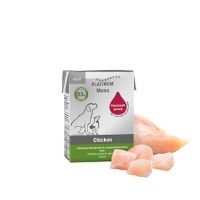 PLATINUM Menu Adult, XS-XL, Pui, tetra pack hrană umedă câini, (în suc propriu), 185g - 2