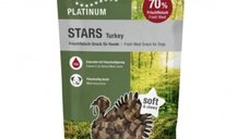 PLATINUM Stars Curcan XS-XL, Punguță Recompense Fără Cereale pentru Câini, 185g