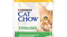 PURINA Cat Chow Sterilised, Pui, hrană umedă pisici sterilizate, (în sos) PURINA Cat Chow Sterilised, Pui, plic hrană umedă pisici sterilizate, (în sos), 85g