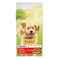PURINA Friskies Adult Active, Vită, hrană uscată câini, activitate intensă, 15kg - 2