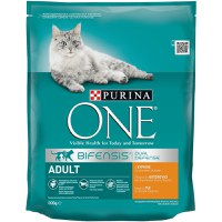 PURINA One Adult, Pui cu Cereale Integrale, hrană uscată pisici, 800g - 1