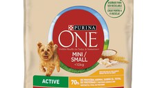 PURINA One Mini Active, Pui cu Orez, hrană uscată câini, activitate intensă, 800g