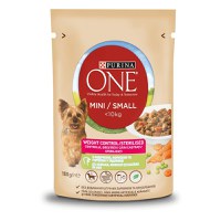 PURINA One Mini Controlul Greutății, Curcan cu Orez, hrană umedă câini, (în sos) PURINA One Mini Controlul Greutății, Curcan cu Orez, plic hrană umedă câini, (în sos), 85g - 1