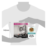 PURINA Pro Plan Delicate Nutrisavour, Pește oceanic, hrană umedă pisici, sensibilități digestive, (în sos) PURINA Pro Plan Delicate Nutrisavour, Pește oceanic, pachet economic plic hrană umedă pisici, sensibilități digestive, (în sos), 85g x 10 - 7