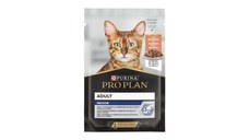 PURINA Pro Plan Indoor, Somon, hrană umedă pisici, (în sos) PURINA Pro Plan Indoor, Somon, plic hrană umedă pisici, (în sos), 85g