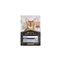 PURINA Pro Plan Indoor, Somon, hrană umedă pisici, (în sos) PURINA Pro Plan Indoor, Somon, plic hrană umedă pisici, (în sos), 85g - 1