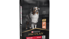 PURINA Pro Plan Sensitive Skin Adult M cu Somon, Hrana Uscata pentru Caini, Piele si Blana, 14 kg