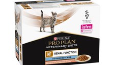 PURINA Pro Plan Veterinary Diets NF Advance Care, Somon, dietă veterinară, plic hrană umedă pisici, sistem renal, (în aspic), bax, 850g
