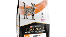 PURINA Pro Plan Veterinary Diets Obesity Management, dietă veterinară pisici, hrană uscată, managementul greutății, 5kg