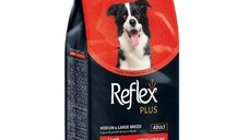 REFLEX Plus Hrană Uscată pentru Câini Miel, M-XL, 12kg - Ideală pentru Rasele Medii și Mari
