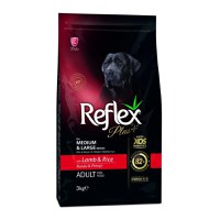 REFLEX Plus Medium & Large, M-L, Miel și Orez, hrană uscată câini, 15kg - 2