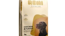 REMIPREMIUM Hrană Uscată pentru Câini Mari L-XL cu Pui și Curcan, 12.5kg