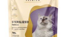 REMIPREMIUM Hrană Uscată pentru Pisici Sterilizate cu Somon, 400g