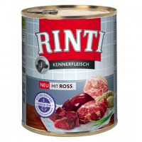 RINTI, XS-XL, Cal, conservă hrană umedă fără cereale câini, (în suc propriu), 800g - 2