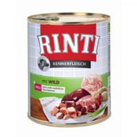 RINTI, XS-XL, Vânat, conservă hrană umedă fără cereale câini, (în suc propriu), 800g - 2