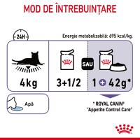ROYAL CANIN Appetite Control Care Adult hrană umedă pisici reglarea apetitului (în sos), 85g - 6