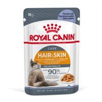 ROYAL CANIN Hair&Skin Care Adult hrană umedă pisici piele & blană (în aspic), 85g - 3