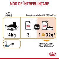 ROYAL CANIN Hair&Skin Care Adult hrană umedă pisici piele & blană (în aspic), 85g - 6