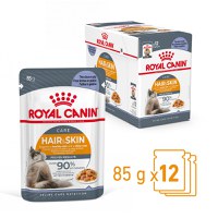 ROYAL CANIN Hair&Skin Care Adult hrană umedă pisici piele & blană (în aspic), bax, 85g x 12buc - 3