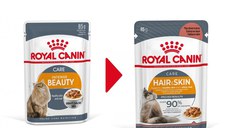 Royal Canin Intense Beauty Care Adult, hrană umedă pisici, piele și blană, (în sos) ROYAL CANIN Feline Care Nutrition Hair&Skin Care, plic hrană umedă pisici, piele și blană, (în sos), 85g