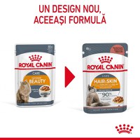 Royal Canin Intense Beauty Care Adult, hrană umedă pisici, piele și blană, (în sos) ROYAL CANIN Feline Care Nutrition Hair&Skin Care, plic hrană umedă pisici, piele și blană, (în sos), 85g - 1