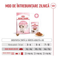 ROYAL CANIN Kitten, hrană uscată pisici junior, 4kg - 8