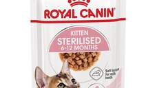 ROYAL CANIN Kitten Sterilised hrană umedă pisici sterilizate junior (în sos), 85g