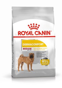ROYAL CANIN Medium Dermacomfort, hrană uscată câini, prevenirea iritațiilor pielii, 3kg - 3