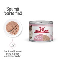 ROYAL CANIN Mother & BabyCat, hrană umedă pisici, mama și puiul, (mousse), 195g - 1