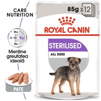 ROYAL CANIN Sterilised Adult, hrană umedă câini sterilizați, (pate), bax, 85g x 12buc - 1