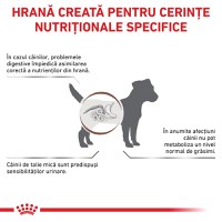 ROYAL CANIN VD Gastrointestinal Low Fat Small Dog, XS-S, dietă veterinară, hrană uscată câini, sistem digestiv, 1.5kg - 3