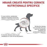 ROYAL CANIN VD Gastrointestinal Low Fat, XS-XL, dietă veterinară, hrană uscată câini, sistem digestiv, 12kg - 3