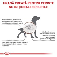 ROYAL CANIN VD Gastrointestinal, M-XL, dietă veterinară, hrană uscată câini, sistem digestiv, 15kg - 3