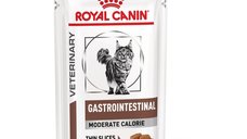 ROYAL CANIN VD Gastrointestinal Moderate Calorie pentru pisici, hrana umeda veterinara in sos, 12 plicuri x 85 g
