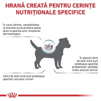 ROYAL CANIN VD Hypoallergenic Small Dog, XS-S, dietă veterinară, hrană uscată câini, alergii alimentare, 3.5kg - 3